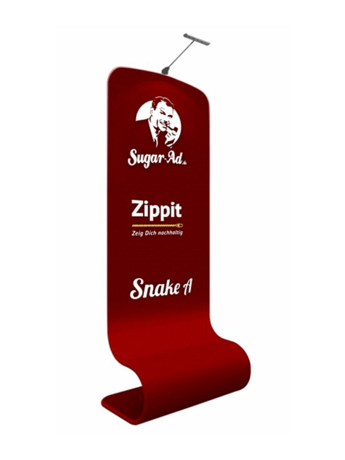 Zippit Snake A Referenzfoto mit Druck und einem LED-Strahler