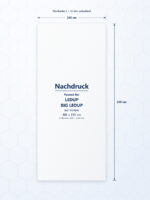 Ersatzdruck aus Samba Soft für BEST SYSTEMS LEDUP und BIG LEDUP, 100 × 230 cm, mit Flachkeder.